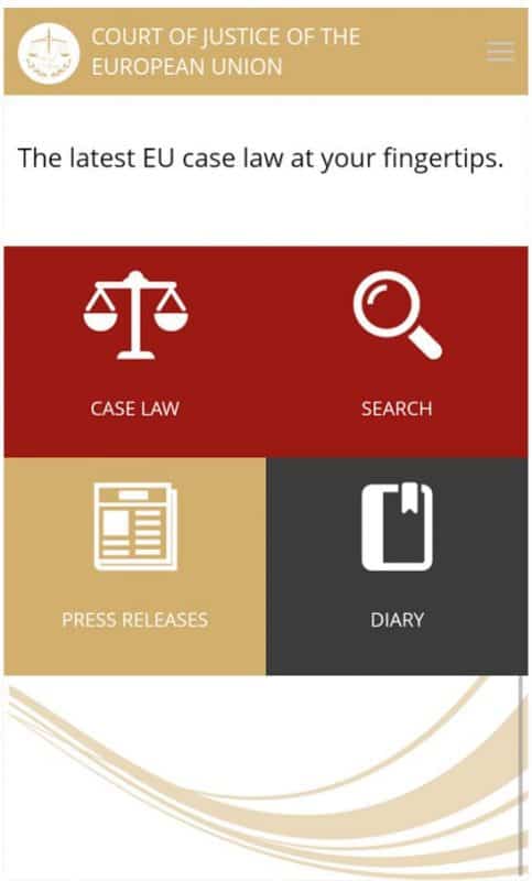 CJEU mobile app CVRIA